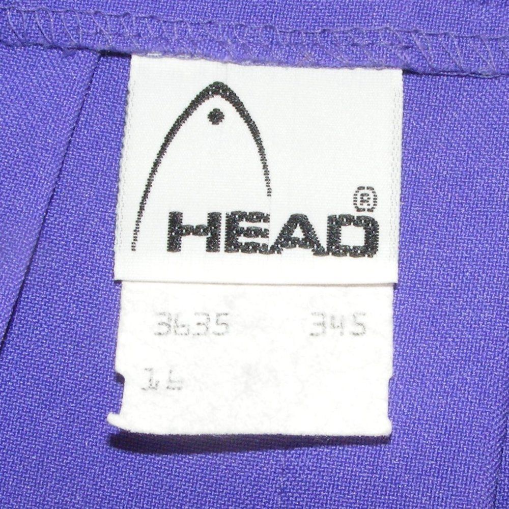 Vintage HEAD Tennis Skirt, 34", Purple, Pleated, Back Zip, Athletic wear - Picture 12 of 13
